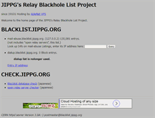 Tablet Screenshot of blacklist.jippg.org